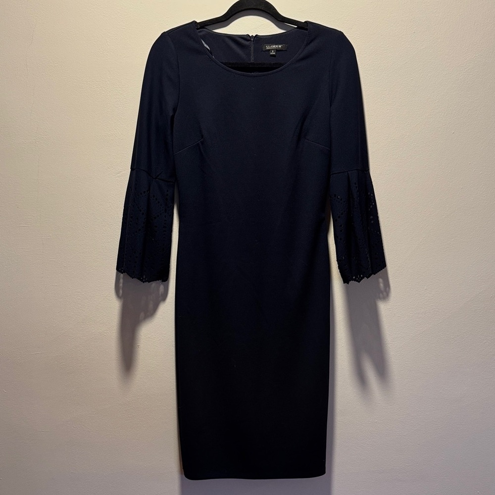 Midnight Blue Long Sleeve Dress